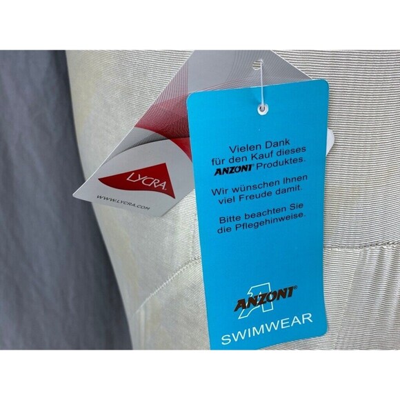 Anzoni Tankini Women's Size 44D Swim Suit Top Adjustable Straps Germany NWT - Picture 8 of 10